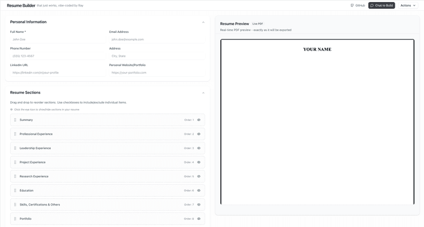 Resume Builder