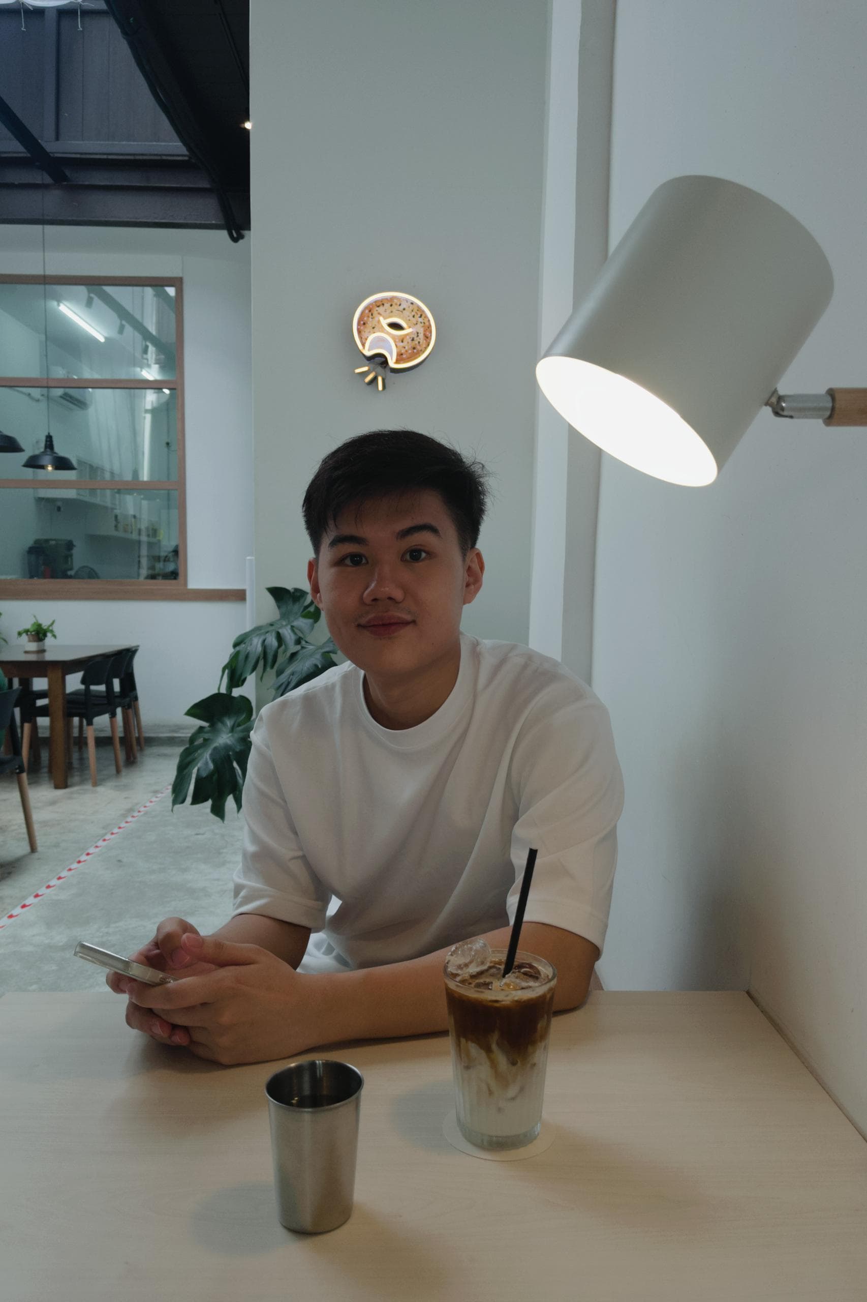 Ray Gan at a cafe in Penang